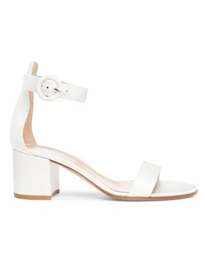 Gianvito Rossi Woman Sandals White Size 8 Textile Fibers