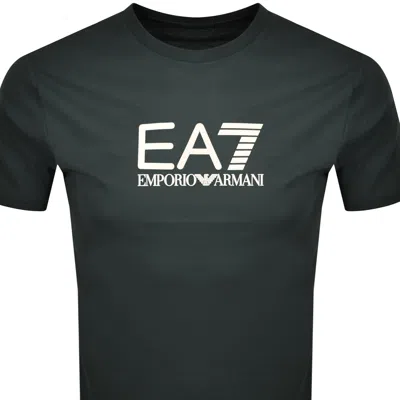 Ea7 Emporio Armani Visibility T Shirt Green In Black