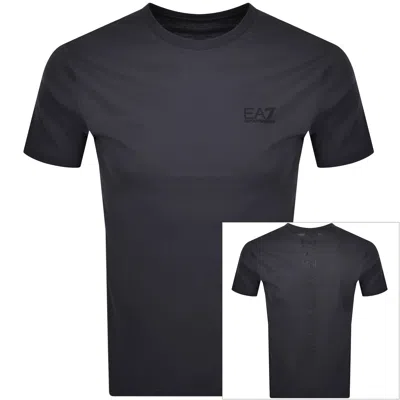 Ea7 Emporio Armani Training T Shirt Grey In Black