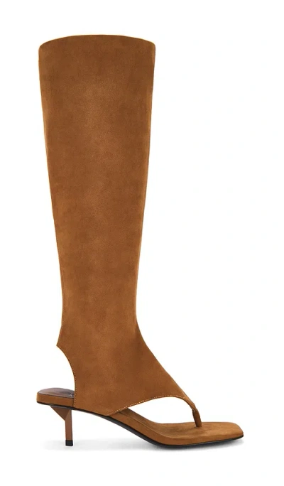 Jeffrey Campbell Confidence Knee High Sandal In Tan
