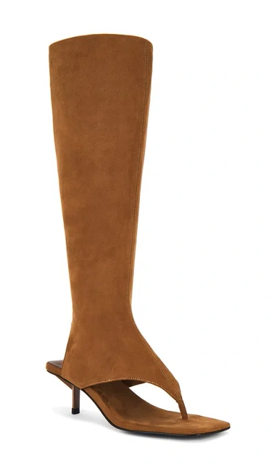 Jeffrey Campbell Confidence Knee High Sandal In Tan