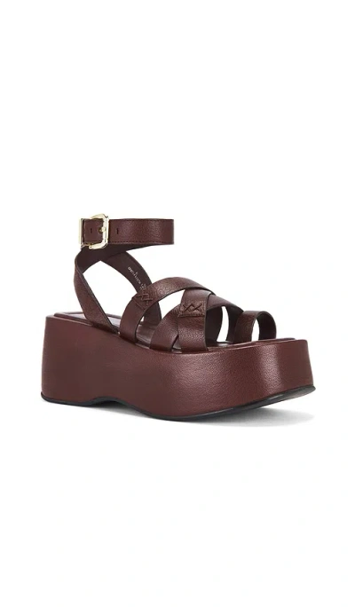 Free People Hazel Platform Sandal In Brown