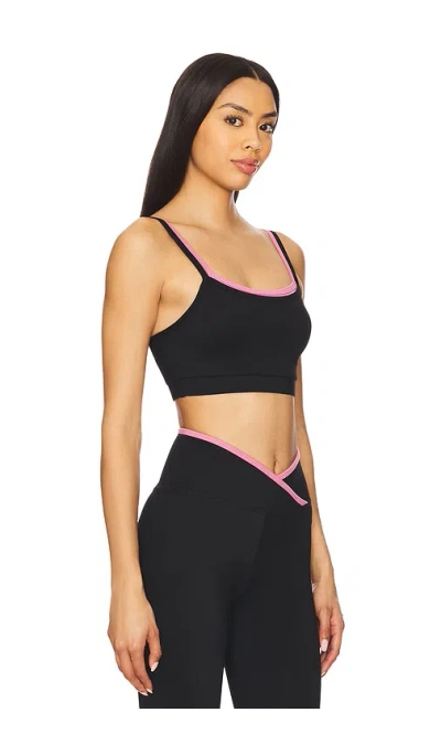 Strut This The Rhodes Bra In Black & Primrose