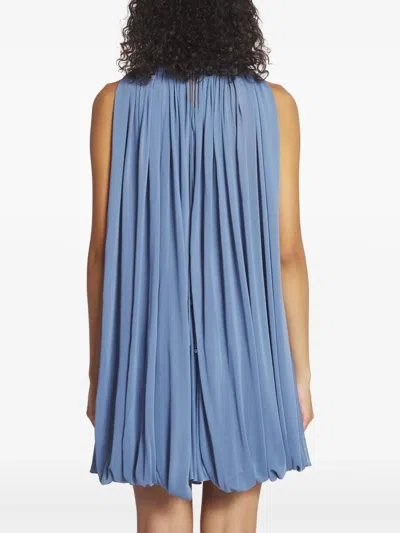 Lanvin Pleated Dress In Blue