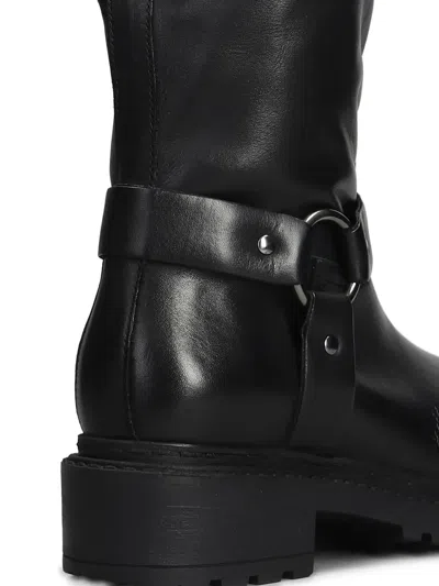Metisse Low Heels Boots In Black
