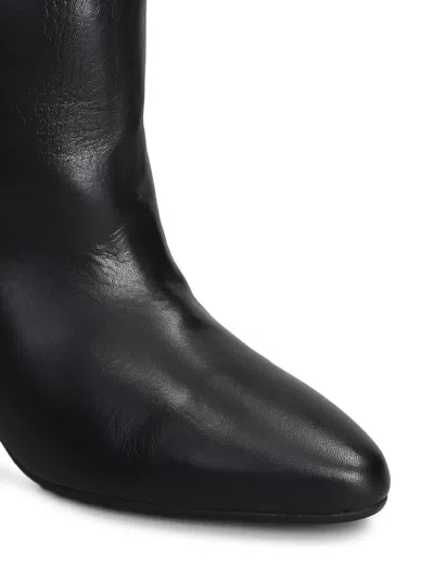 Gisel Moire Enea Ankle Boots In Black