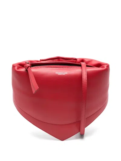 Federico Cina Mini Tortellino Tote Bag In Red