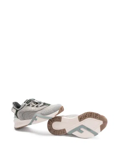 Fendi Flow Low-top Sneakers In Grey