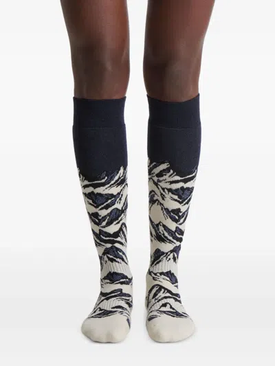 Fusalp Sock Mount Ski Socks In Blue