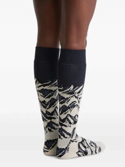 Fusalp Sock Mount Ski Socks In Blue