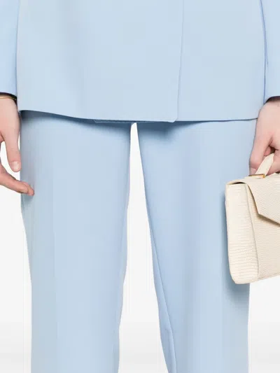 Tagliatore Double-breasted Suit With Flap Pockets And Back Vent In Blue