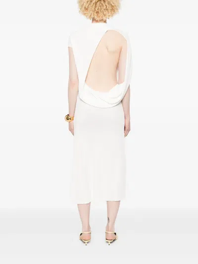 Jacquemus La Salerno Midi Dress In White