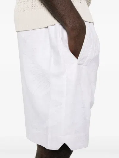 Eleventy Pattern-jacquard Shorts In Neutrals