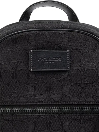 Coach Theo Patterned Backpack In Black