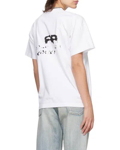 Balenciaga Hand Drawn Bb Icon T-shirt Medium Fit In White | ModeSens