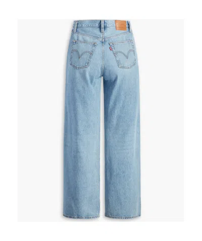 Levi's Blue Ribcage Wide Leg Jeans In Blue