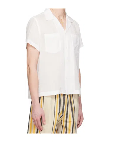 Bode Boxy Shirt In White