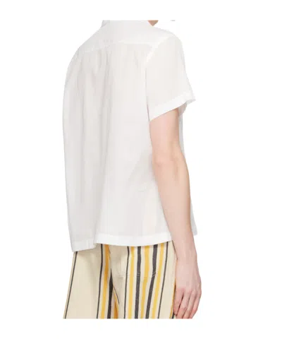 Bode Boxy Shirt In White