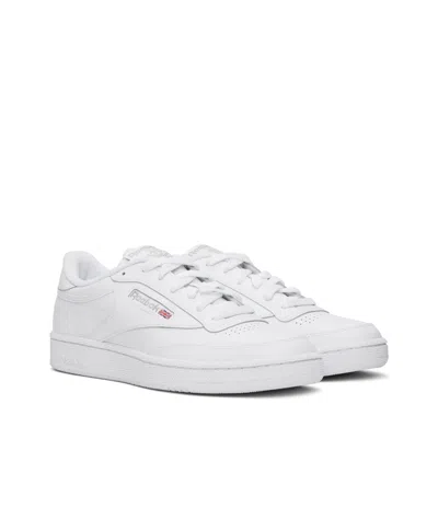 Reebok Round Toe Low-top Casual Shoes In White