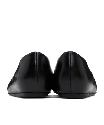 Simone Rocha Embellished Pointed Toe Ballerina Flats In Black