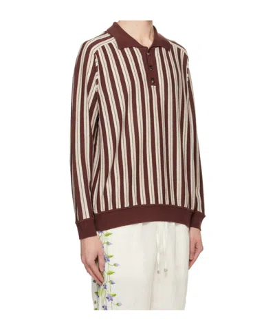 Bode Wool And Cashmere Blend Pul In Brown