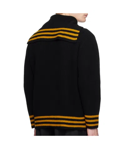 Bode Long Sleeve Sweater In Black