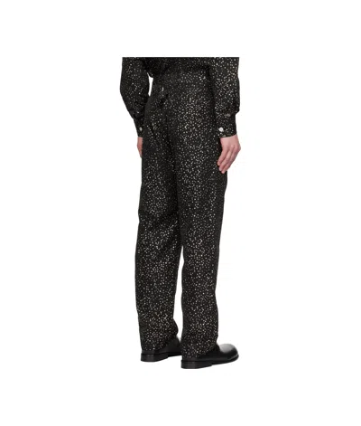Bode Black Glitter Trousers In Black