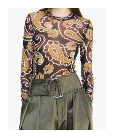 Jw Anderson J. W.anderson Long Sleeve Underpinning By J. W.anderson In Reddish Brown