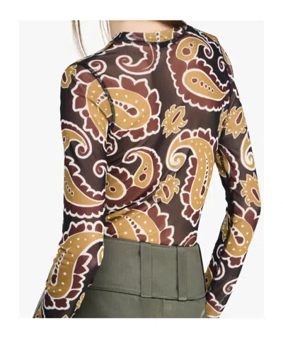 Jw Anderson J. W.anderson Long Sleeve Underpinning By J. W.anderson In Reddish Brown