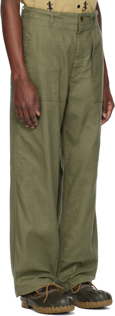 Engineered Garments Belt Loops Slacks In Green