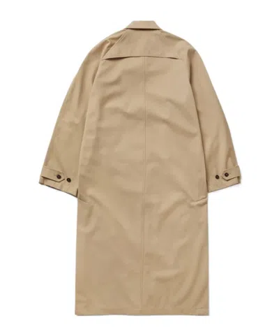 1989 Studio Solid Color Trench Coat With Hidden Buttoning In Brown