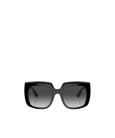 Dolce & Gabbana Square-frame Oversized Sunglasses In Schwarz
