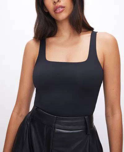Good American Sculpting Modern Tank Bodysuit In Black