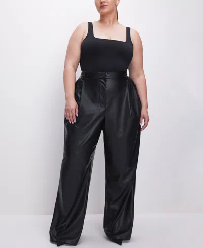 Good American Sculpting Modern Tank Bodysuit In Black