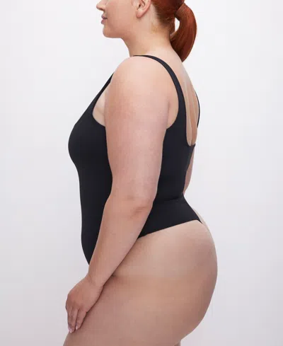Good American Sculpting Modern Tank Bodysuit In Black