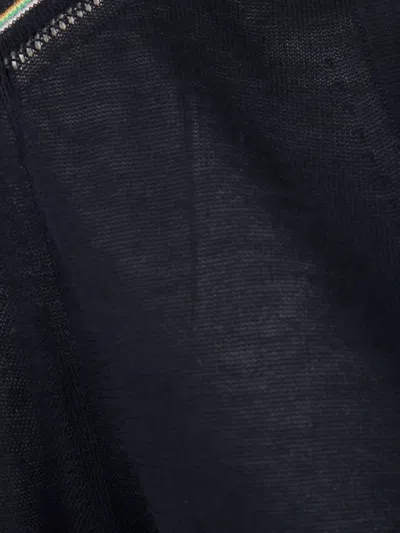 Paul Smith Womens Knitted Cardigan Button In Blue