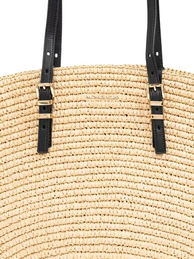 Michael Kors Shoulder Bag In Beige With Top Two Adjustable Top Handles In Neutrals