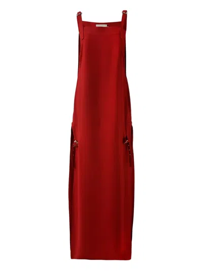 Misci Lara Sleeveless Midi Dress In Red