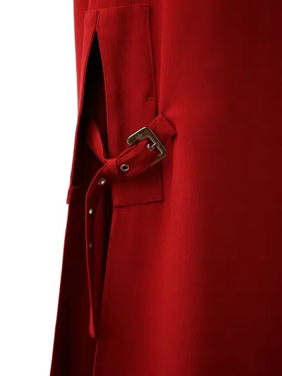 Misci Lara Sleeveless Midi Dress In Red