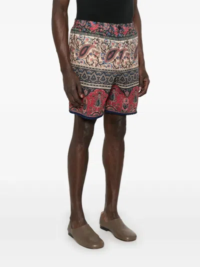 Valentino Garavani Voyage Imaginaire Bermuda Shorts In Multi