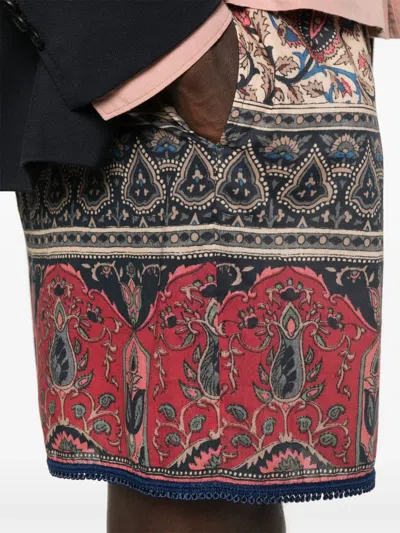 Valentino Garavani Voyage Imaginaire Bermuda Shorts In Multi