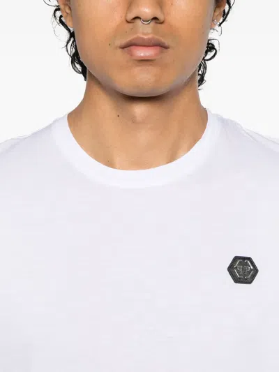 Philipp Plein Lightweight Short Sleeve Crew Neck T-shirt In White