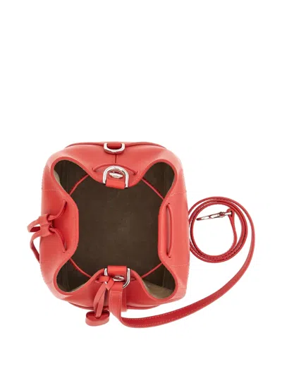 Hogan Mini Hocket Drawstring Bucket Bag In Red