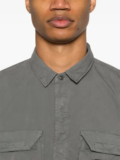 C.p. Company C.p.company Lens Detail Overshirt In Grey