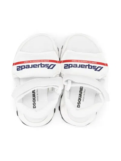 Dsquared2 Logo-print Sandals In White