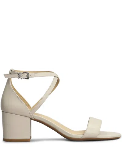 Michael Kors Serena Flex Sandal Sandals In Beige Leather In Neutrals