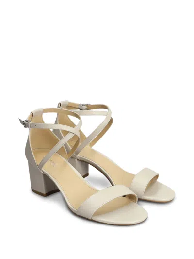 Michael Kors Serena Flex Sandal Sandals In Beige Leather In Neutrals