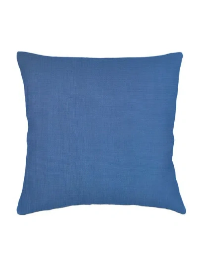 Anaya So Soft Linen Pillow With Down Insert In Cobalt Blue