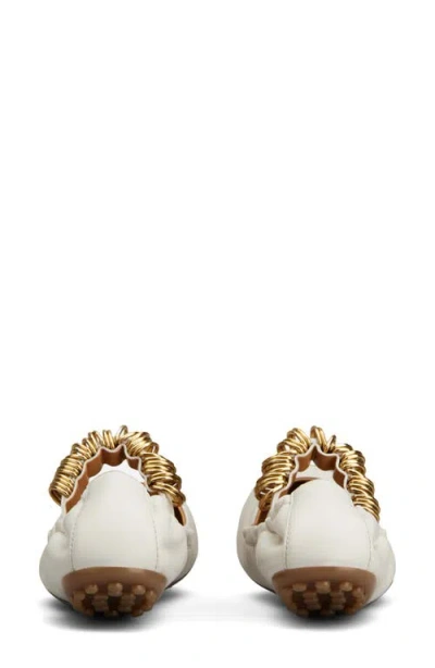 Tod's Dee Ballerina Shoes In Beige