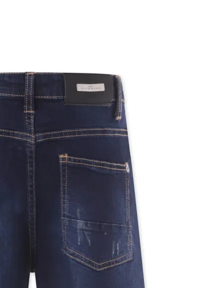 Richmond Denim Jeans For Boy With Logo In Blue